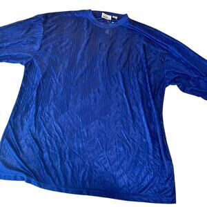 Virgola Uomo Mens Shirt NWT SZ 5XB Navy Short Sleeve Lightweight 90's Y2K